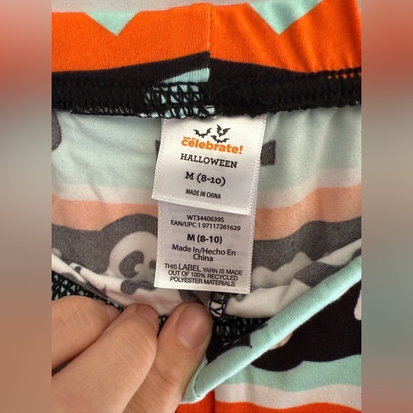 Celebrate Halloween Ghost Matching Pajama Set Womens SZ M New Long Sleeve Jogger - Picture 8 of 9